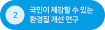 국민이 체감할 수 있는 환경질 개선 연구