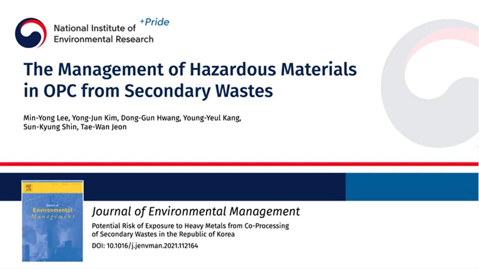 The Management of Hazardous Materials in OPC from Secondary